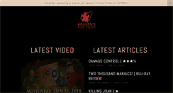 Desktop Screenshot of heavensfirefilms.com