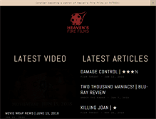 Tablet Screenshot of heavensfirefilms.com